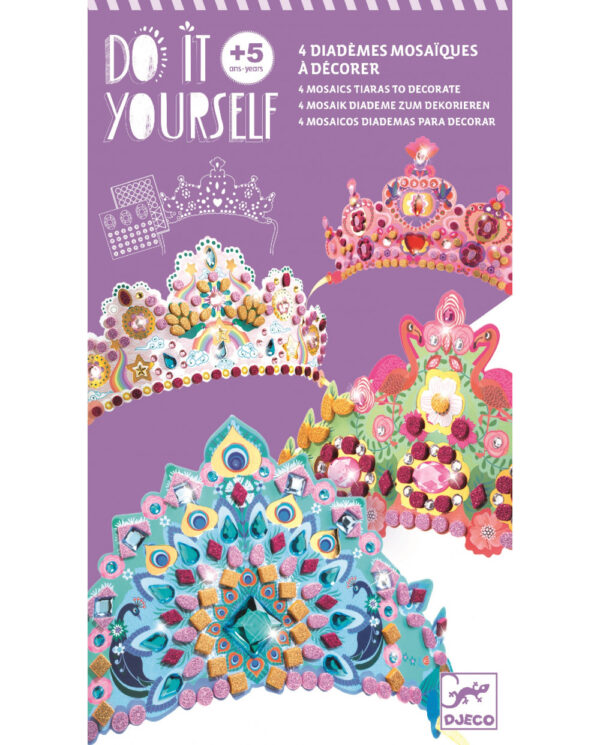 DJECO DIY Třpytivé korunky pro princezny