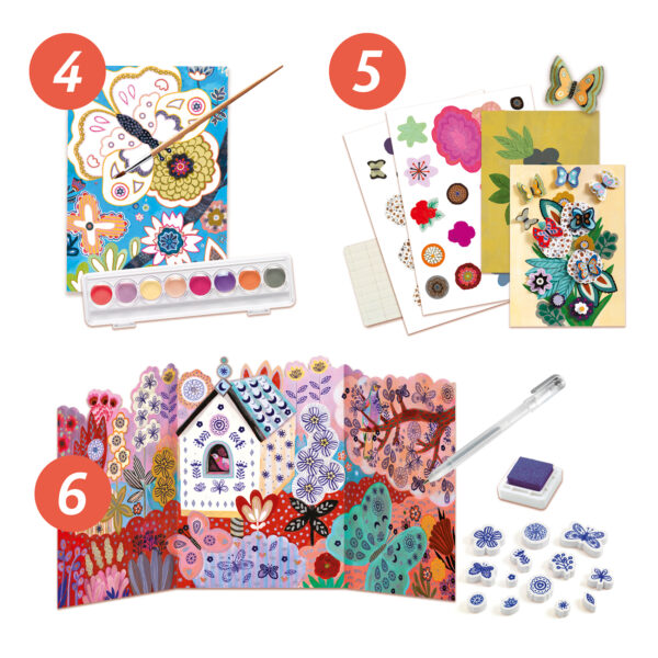 DJECO Luxusní výtvarný set Květinová zahrada - Image 3