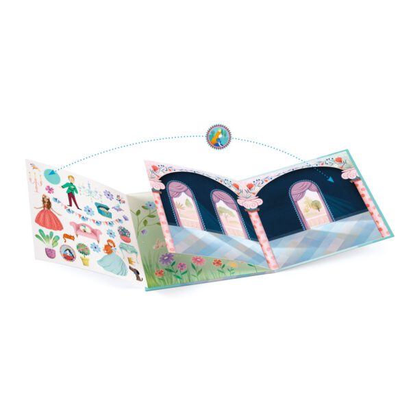 DJECO Příběh s přemístitelnými samolepkami Život na zámku - Image 4