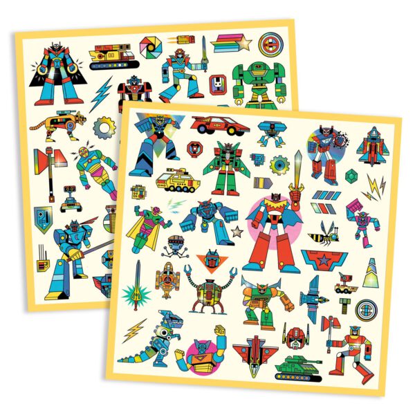 DJECO Samolepky Metalické - Roboti - Image 2