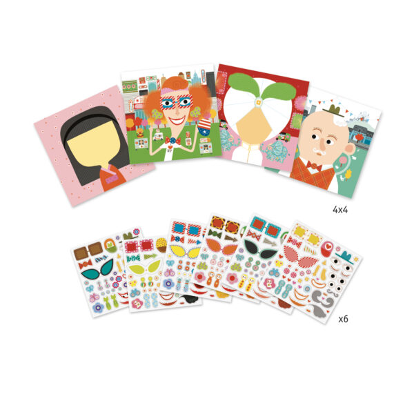 DJECO Set se samolepkami Obličeje - Image 3