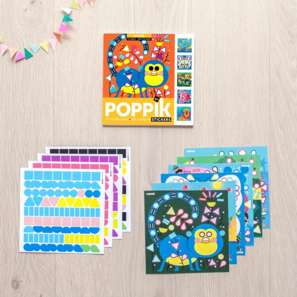 POPPIK Kreativní samolepkové karty Zvířátka - Image 2