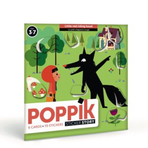POPPIK Pohádkové samolepky Červená karkulka