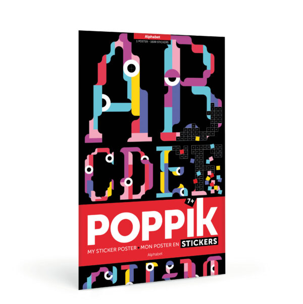 POPPIK Samolepkový plakát Abeceda
