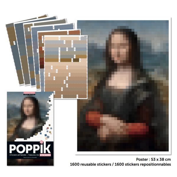 POPPIK Samolepkový plakát DA VINCI (Mona Lisa) - Image 2
