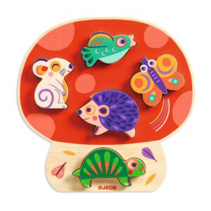 DJECO Vkládací puzzle Houba