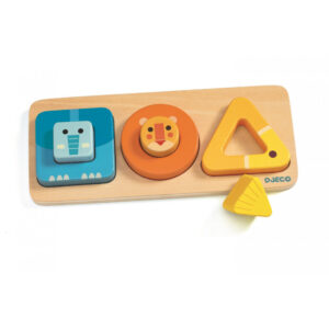 DJECO Vkládací puzzle Obličeje zvířatek
