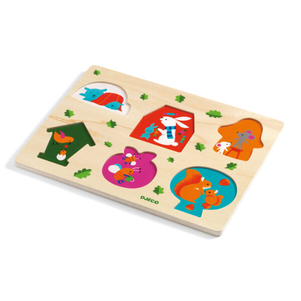 DJECO Vkládací puzzle s okénky Domov - Image 2