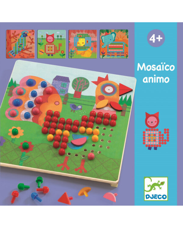 DJECO Výtvarný set Mozaiková zvířátka