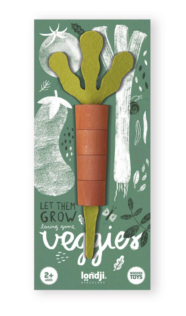 LONDJI Dřevěné puzzle My Veggies