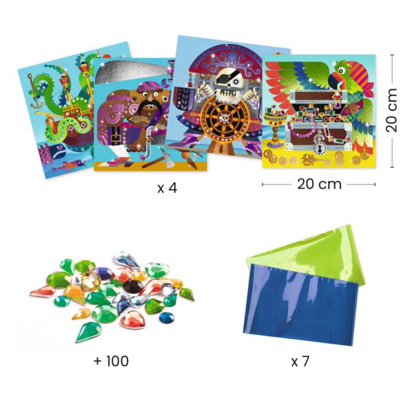 DJECO Fóliové obrázky Piráti - Image 3