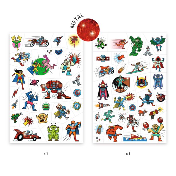 DJECO Tetování metalické Superhrdinové - Image 2