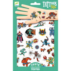 DJECO Tetování metalické Superhrdinové