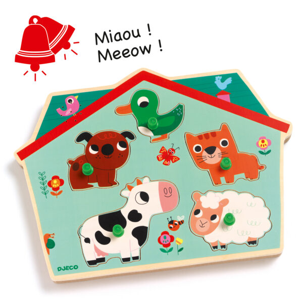 DJECO Vkládací puzzle Domací zvířátka - Image 2