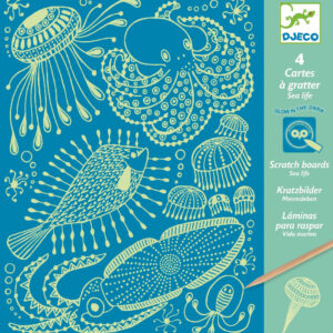 DJECO Vyškrabávací obrázky - Mořské mámení