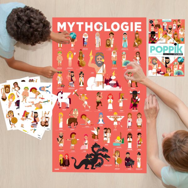 POPPIK Vzdělávací samolepkový plakát - Mythology - Image 3